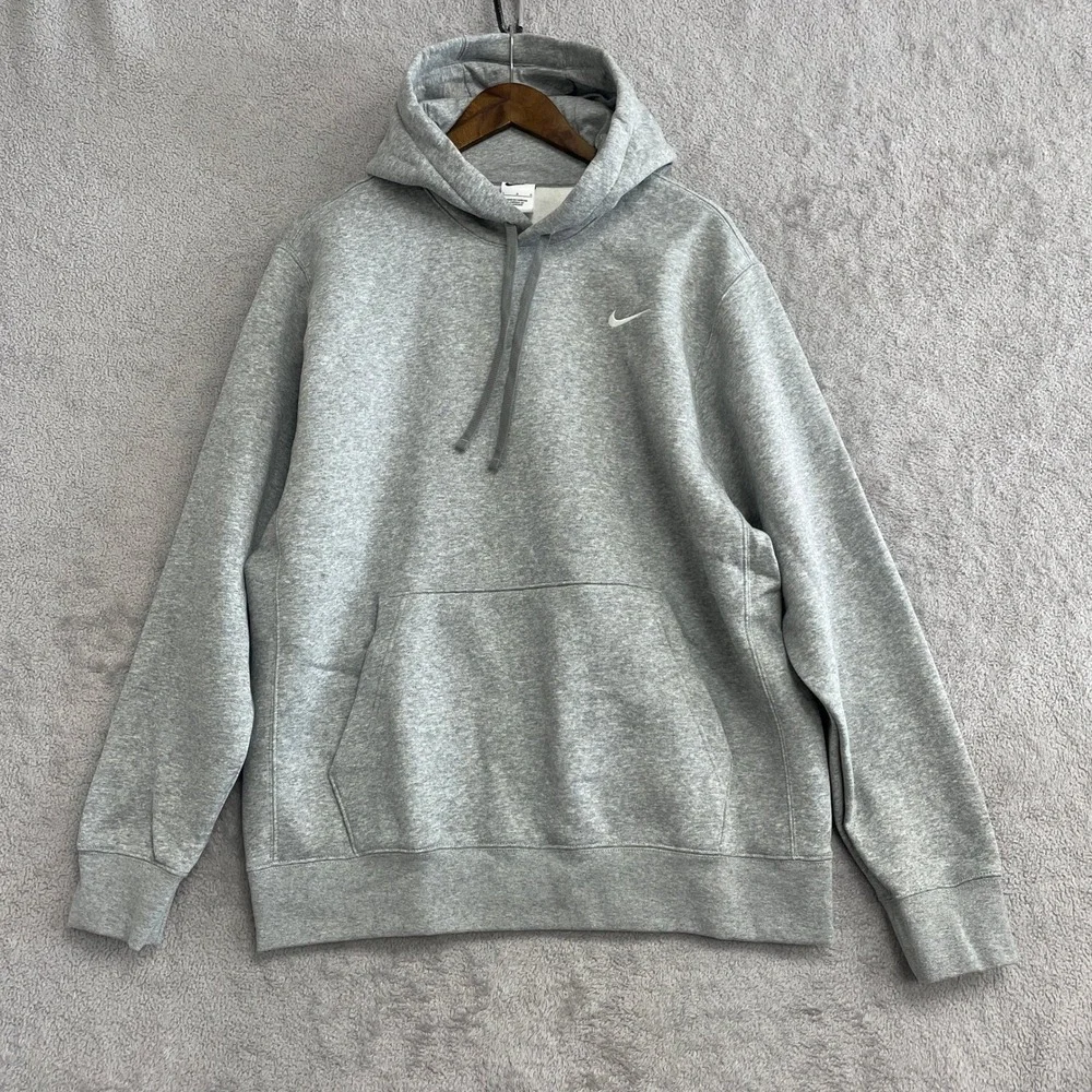 NWOT Nike Men's Size L Gray Pullover Hoodie Sweatshirt